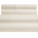 King White Bibb Home 1000TC Egyptian Cotton Rich 4-Piece Sheet Set