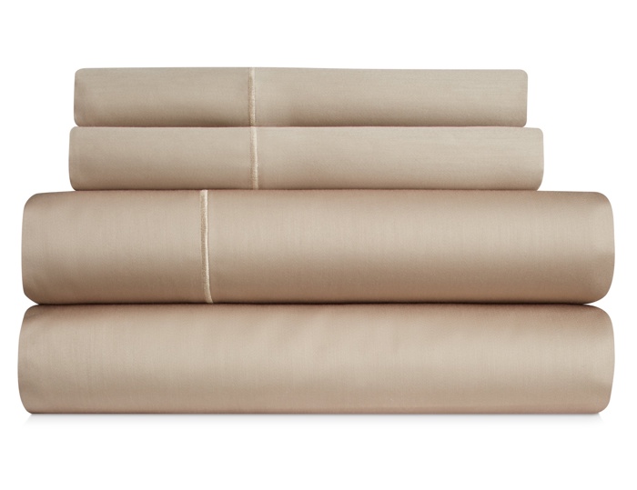 Bibb Home 1000TC Egyptian Cotton Rich 4-Piece Sheet Set