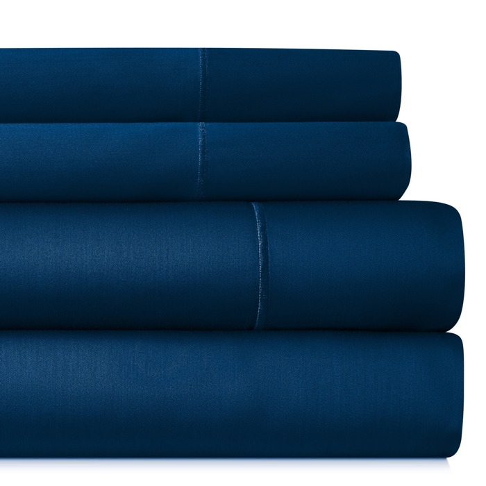 Bibb Home 1000TC Egyptian Cotton Rich 4-Piece Sheet Set