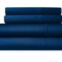 Queen Denim Bibb Home 1000TC Egyptian Cotton Rich 4-Piece Sheet Set