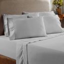 King Silver Bibb Home 1000TC Egyptian Cotton Rich 6-Piece Sheet Set