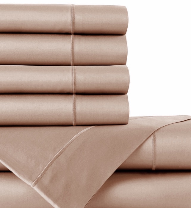 Bibb Home 1000TC Egyptian Cotton Rich 6-Piece Sheet Set