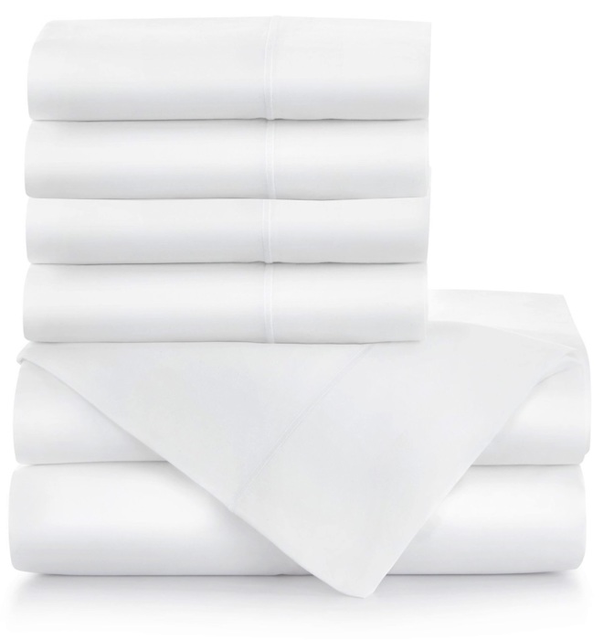 Bibb Home 1000TC Egyptian Cotton Rich 6-Piece Sheet Set