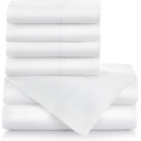 Queen White Bibb Home 1000TC Egyptian Cotton Rich 6-Piece Sheet Set