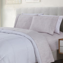 Queen Mini Paisley Bibb Home Egyptian Luxury 1800 Count Printed 4 Piece Sheet Set