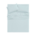 Full/Double Aqua Bamboo 1800 Thread Count 4 Piece Luxury Solid Sheet Set