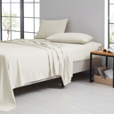  Bamboo 1800 Thread Count 4 Piece Luxury Solid Sheet Set