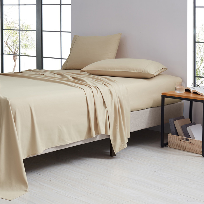 Bamboo 1800 Thread Count 4 Piece Luxury Solid Sheet Set