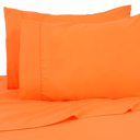 King Bright Orange Premier Colorful Bright 4 pc Microfiber Sheet Sets