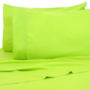 Queen Lime Green Premier Colorful Bright 4 pc Microfiber Sheet Sets