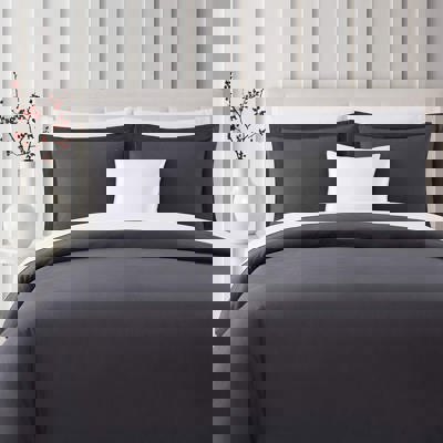 Bibb Home 3-Piece Heavyweight Flannel Duvet Cover Set