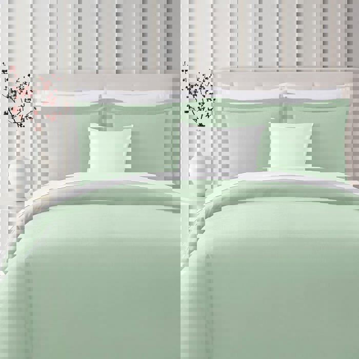 Bibb Home 3-Piece Heavyweight Flannel Duvet Cover Set