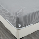 Twin Navy Bibb Home 1000 Thread Count Egyptian Cotton Damask Stripe Sheet Set