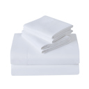 Queen White Kathy Ireland 2000 Thread Count Cotton 6 Pc Sheet Set