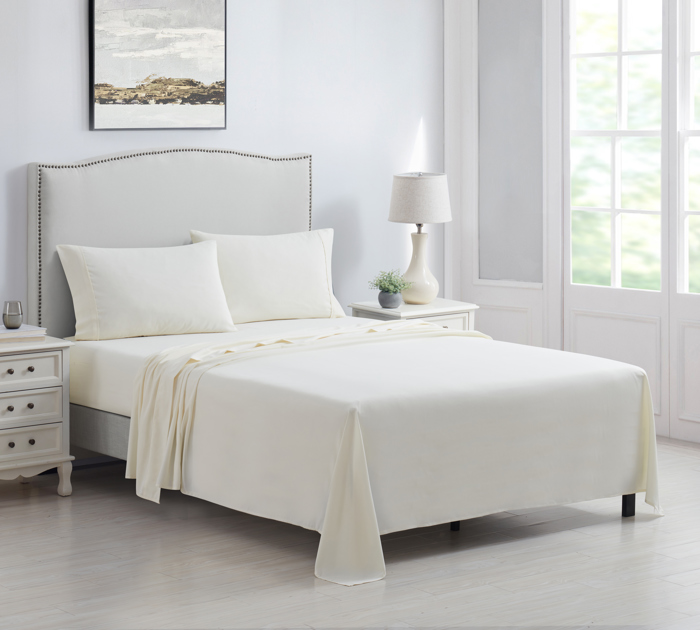 Kathy Ireland 4 Piece Brushed Microfiber Sheet Set