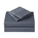 Twin Dark Grey Kathy Ireland 4 Piece Brushed Microfiber Sheet Set