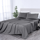 California King Grey Kathy Ireland 500 Thread Count Damask Stripe Sheet Set with Optifit