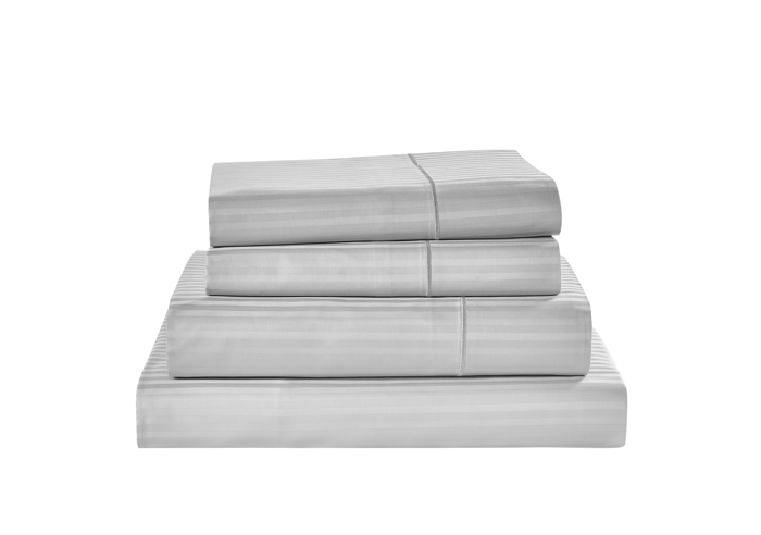 Kathy Ireland 500 Thread Count Damask Stripe Sheet Set with Optifit