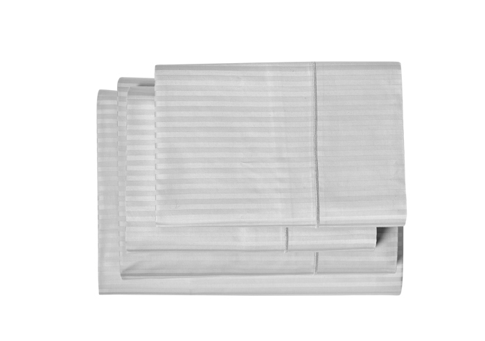 Kathy Ireland 500 Thread Count Damask Stripe Sheet Set with Optifit