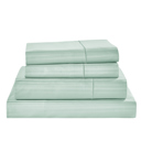 King Granite Green Kathy Ireland 500 Thread Count Damask Stripe Sheet Set with Optifit