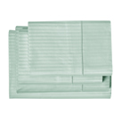 King Granite Green Kathy Ireland 500 Thread Count Damask Stripe Sheet Set with Optifit