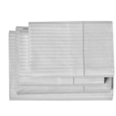 King Silver Kathy Ireland 500 Thread Count Damask Stripe Sheet Set with Optifit