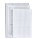 King White Kathy Ireland 500 Thread Count Damask Stripe Sheet Set with Optifit