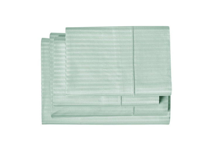 Kathy Ireland 500 Thread Count Damask Stripe Sheet Set with Optifit