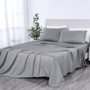 Twin Silver Kathy Ireland 500 Thread Count Damask Stripe Sheet Set with Optifit