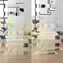 Queen Ivory Kathy Ireland Bamboo Cooling 6 Piece Sheet Set