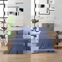 Queen Light Blue Kathy Ireland Bamboo Cooling 6 Piece Sheet Set