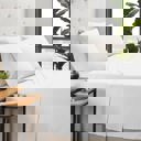 Queen White Kathy Ireland Bamboo Cooling 6 Piece Sheet Set