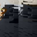 Twin Black Kathy Ireland Bamboo Cooling 6 Piece Sheet Set