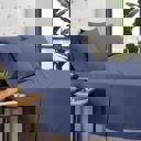 Twin Light Blue Kathy Ireland Bamboo Cooling 6 Piece Sheet Set