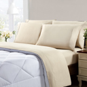 Full/Double Sand Kathy Ireland Cool Max 6 Piece Ultra Soft Sheet Set