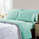 Queen Sea Foam Kathy Ireland Cool Max 6 Piece Ultra Soft Sheet Set