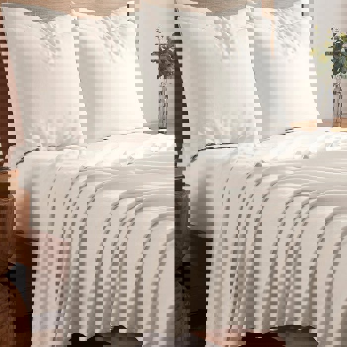 Kathy Ireland 1200tc 6 Piece Cotton Rich Damask Stripe Sheet Set