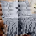 King Silver Kathy Ireland 1200tc 6 Piece Cotton Rich Damask Stripe Sheet Set