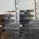 Full/Double Charcoal Kathy Ireland 300 Thread Count 100% Bamboo Sheet Set