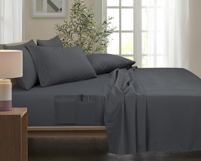 Kathy Ireland 6-Piece Smart Sheet Sets w/ Side Pocket