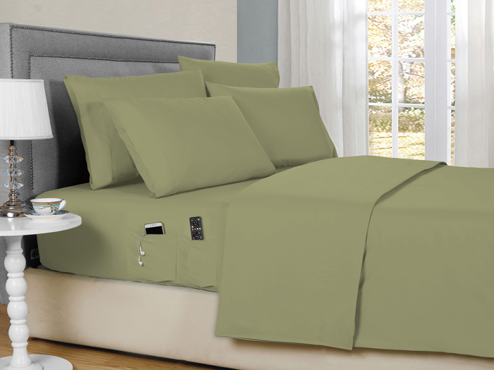 Kathy Ireland 6-Piece Smart Sheet Sets w/ Side Pocket