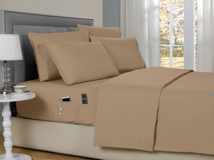 Kathy Ireland 6-Piece Smart Sheet Sets w/ Side Pocket