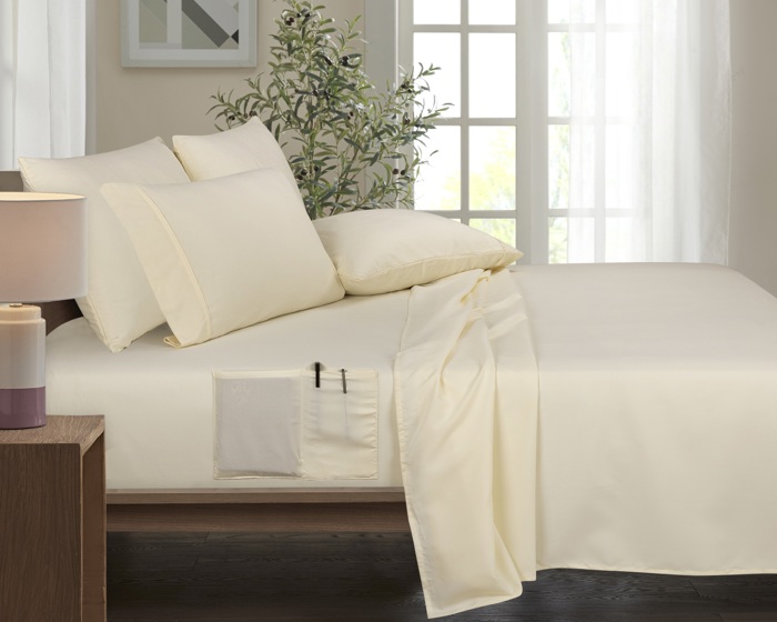 Kathy Ireland 6-Piece Smart Sheet Sets w/ Side Pocket