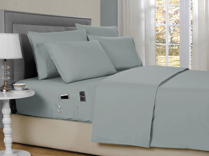 Kathy Ireland 6-Piece Smart Sheet Sets w/ Side Pocket