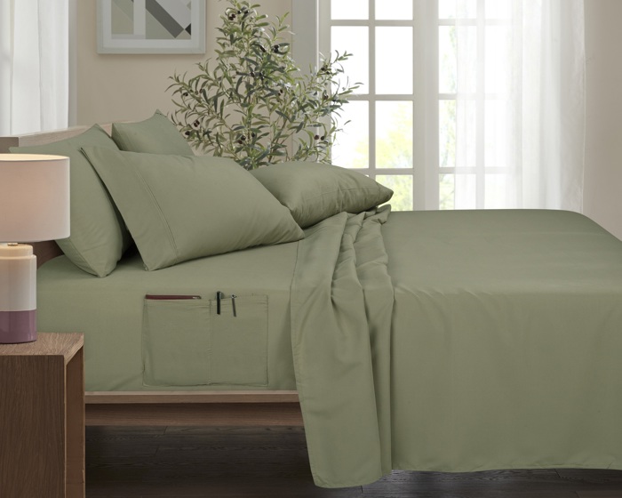 Kathy Ireland 6-Piece Smart Sheet Sets w/ Side Pocket