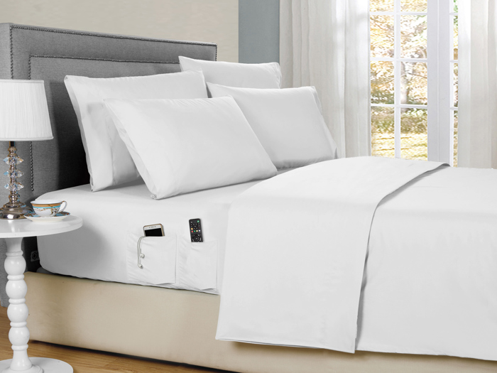 Kathy Ireland 6-Piece Smart Sheet Sets w/ Side Pocket