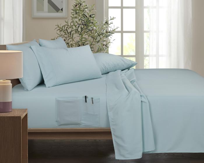 Bamboo 6 Piece 1800 Thread Count Smart Pocket Ultra Soft Luxury Sheet Set