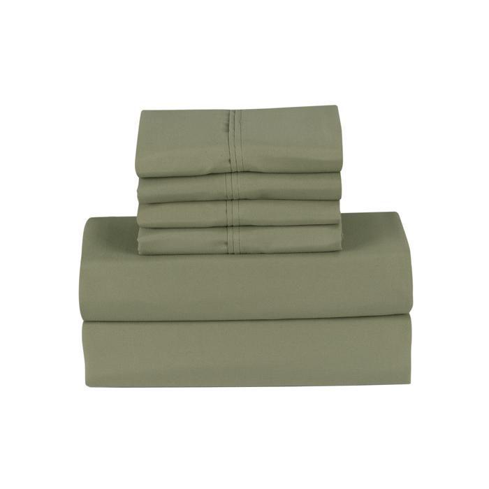 Bamboo 6 Piece 1800 Thread Count Smart Pocket Ultra Soft Luxury Sheet Set