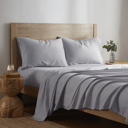  Kathy Ireland Herringbone Twill 4 Piece Cotton Rich Sheet Set