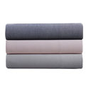King Light Grey Kathy Ireland Herringbone Twill 4 Piece Cotton Rich Sheet Set